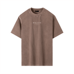 Wolvyn Apparel ‘Brand’ Vintage Wash Drop Shoulder T-shirt - Wolvyn Apparel