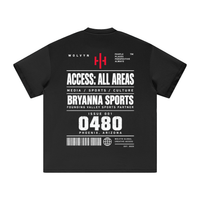 Wolvyn Apparel ‘Bryanna Sports All Access’ Heavyweight Earth Tone T-Shirt - Dark Hues - Wolvyn Apparel
