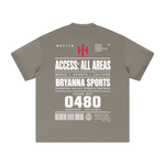 Wolvyn Apparel ‘Bryanna Sports All Access’ Heavyweight Earth Tone T-Shirt - Dark Hues - Wolvyn Apparel
