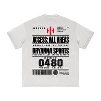Wolvyn Apparel ‘Bryanna Sports All Access’ Heavyweight Earth Tone T-Shirt - Light Hues - Wolvyn Apparel