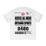 Wolvyn Apparel ‘Bryanna Sports All Access’ Heavyweight Earth Tone T-Shirt - Light Hues - Wolvyn Apparel
