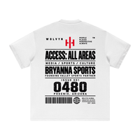 Wolvyn Apparel ‘Bryanna Sports All Access’ Heavyweight Earth Tone T-Shirt - Light Hues - Wolvyn Apparel