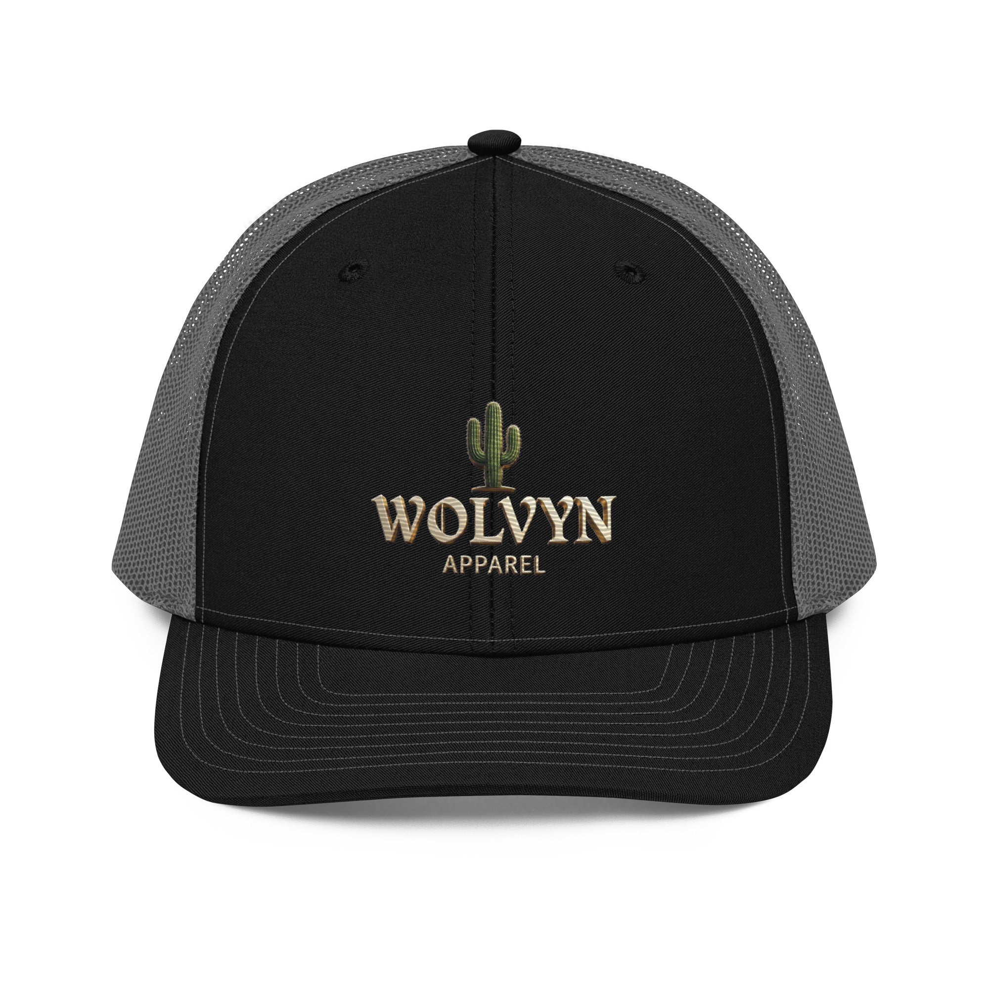 Wolvyn Apparel "Cactus" Premium Embroidered Richardson Trucker Cap - Wolvyn Apparel