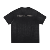 Wolvyn Apparel "Created DLS" Vintage Washed Hand-Frayed T-Shirt - Wolvyn Apparel