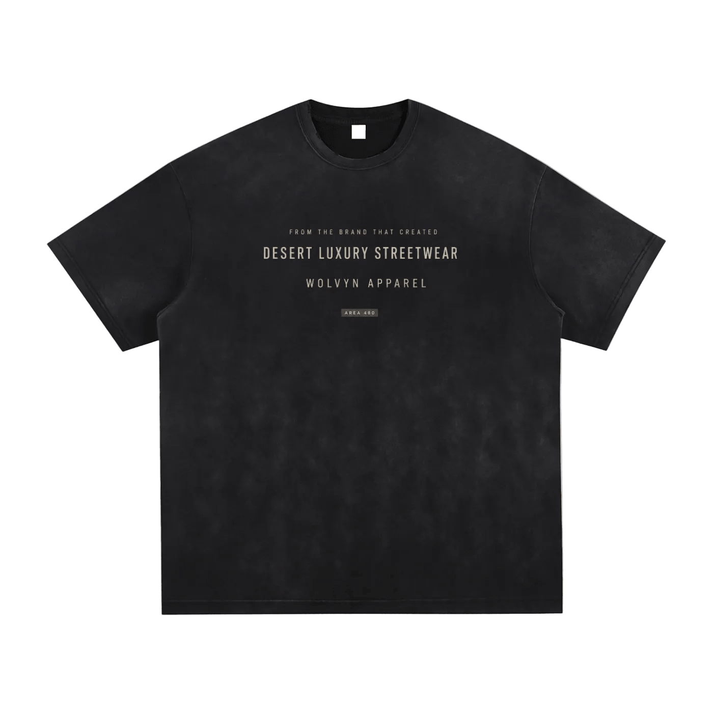 Wolvyn Apparel "Created DLS" Vintage Washed Hand-Frayed T-Shirt - Wolvyn Apparel