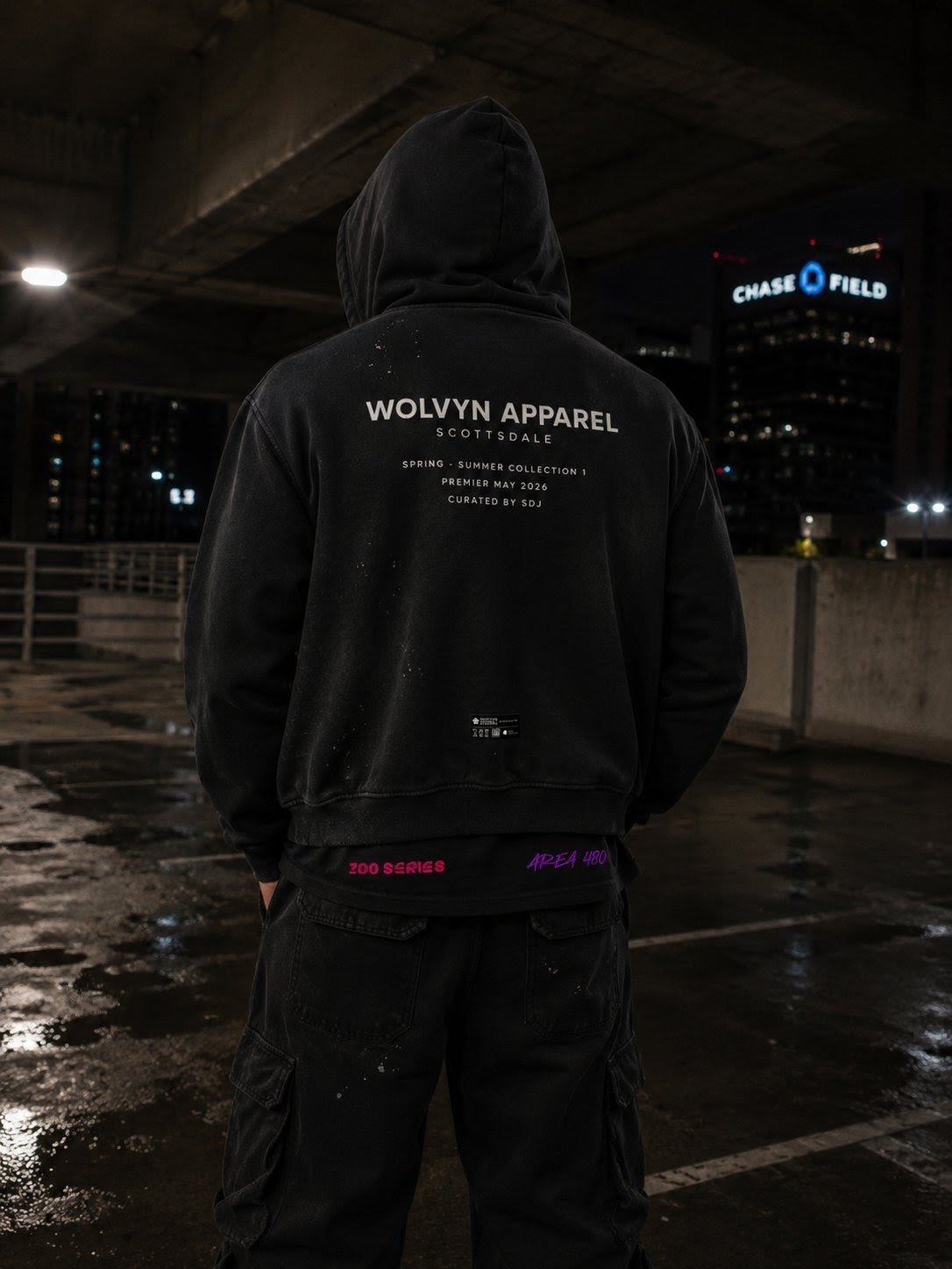 Wolvyn Apparel "Curated" Sun Fade Frayed Raw Edge Fleece Zip Hoodie - Wolvyn Apparel