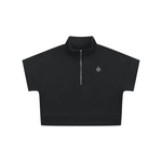 Wolvyn Apparel Dark Tone Women's Quarter Zip Crop Sweatshirt - Wolvyn Apparel