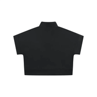 Wolvyn Apparel Dark Tone Women's Quarter Zip Crop Sweatshirt - Wolvyn Apparel