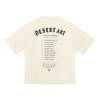 Wolvyn Apparel ‘Desert Art Tattoo List’ Unisex Heavyweight Oversized T-Shirt - Wolvyn Apparel