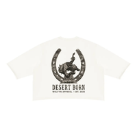 Wolvyn Apparel ‘Desert Born’ Unisex Mineral Wash Raw Hem Boxy T-Shirt - Wolvyn Apparel