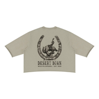 Wolvyn Apparel ‘Desert Born’ Unisex Mineral Wash Raw Hem Boxy T-Shirt - Wolvyn Apparel