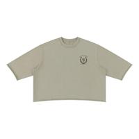 Wolvyn Apparel ‘Desert Born’ Unisex Mineral Wash Raw Hem Boxy T-Shirt - Wolvyn Apparel