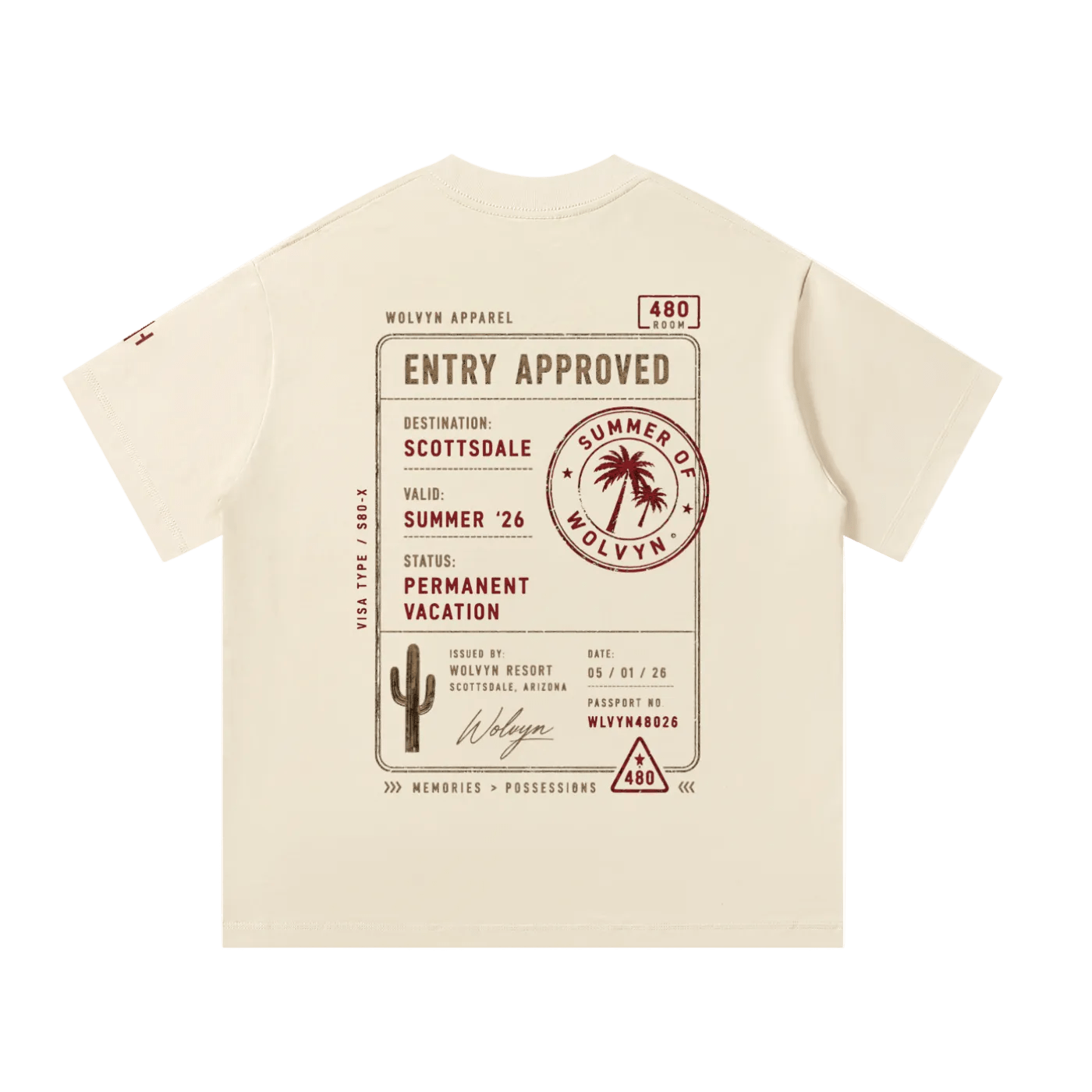 Wolvyn Apparel ‘Destination’ Unisex Oversized T-Shirt - Wolvyn Apparel