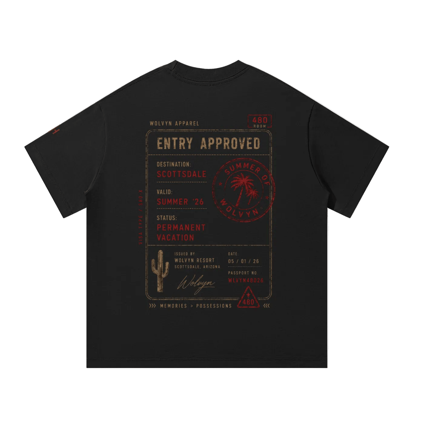 Wolvyn Apparel ‘Destination’ Unisex Oversized T-Shirt - Wolvyn Apparel