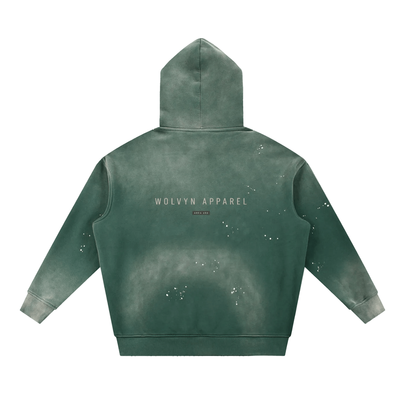 Wolvyn Apparel ‘DLS’ Vintage Washed Frayed Fleece Hoodie - Wolvyn Apparel