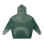 Wolvyn Apparel ‘DLS’ Vintage Washed Frayed Fleece Hoodie - Wolvyn Apparel