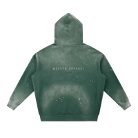 Wolvyn Apparel ‘DLS’ Vintage Washed Frayed Fleece Hoodie - Wolvyn Apparel