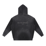 Wolvyn Apparel ‘DLS’ Vintage Washed Frayed Fleece Hoodie - Wolvyn Apparel