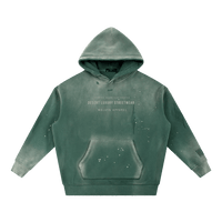Wolvyn Apparel ‘DLS’ Vintage Washed Frayed Fleece Hoodie - Wolvyn Apparel