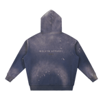 Wolvyn Apparel ‘DLS’ Vintage Washed Frayed Fleece Hoodie - Wolvyn Apparel