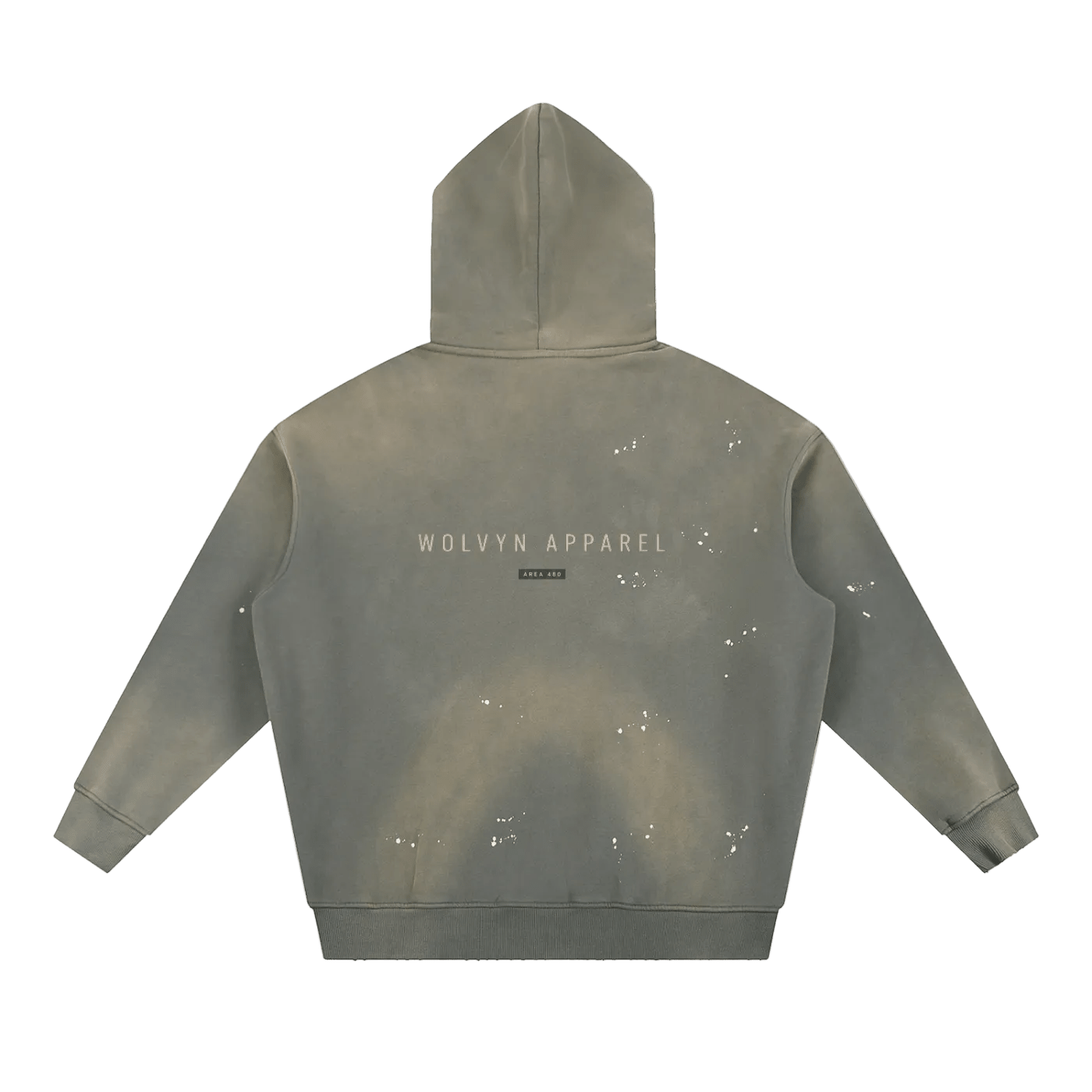 Wolvyn Apparel ‘DLS’ Vintage Washed Frayed Fleece Hoodie - Wolvyn Apparel
