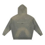 Wolvyn Apparel ‘DLS’ Vintage Washed Frayed Fleece Hoodie - Wolvyn Apparel