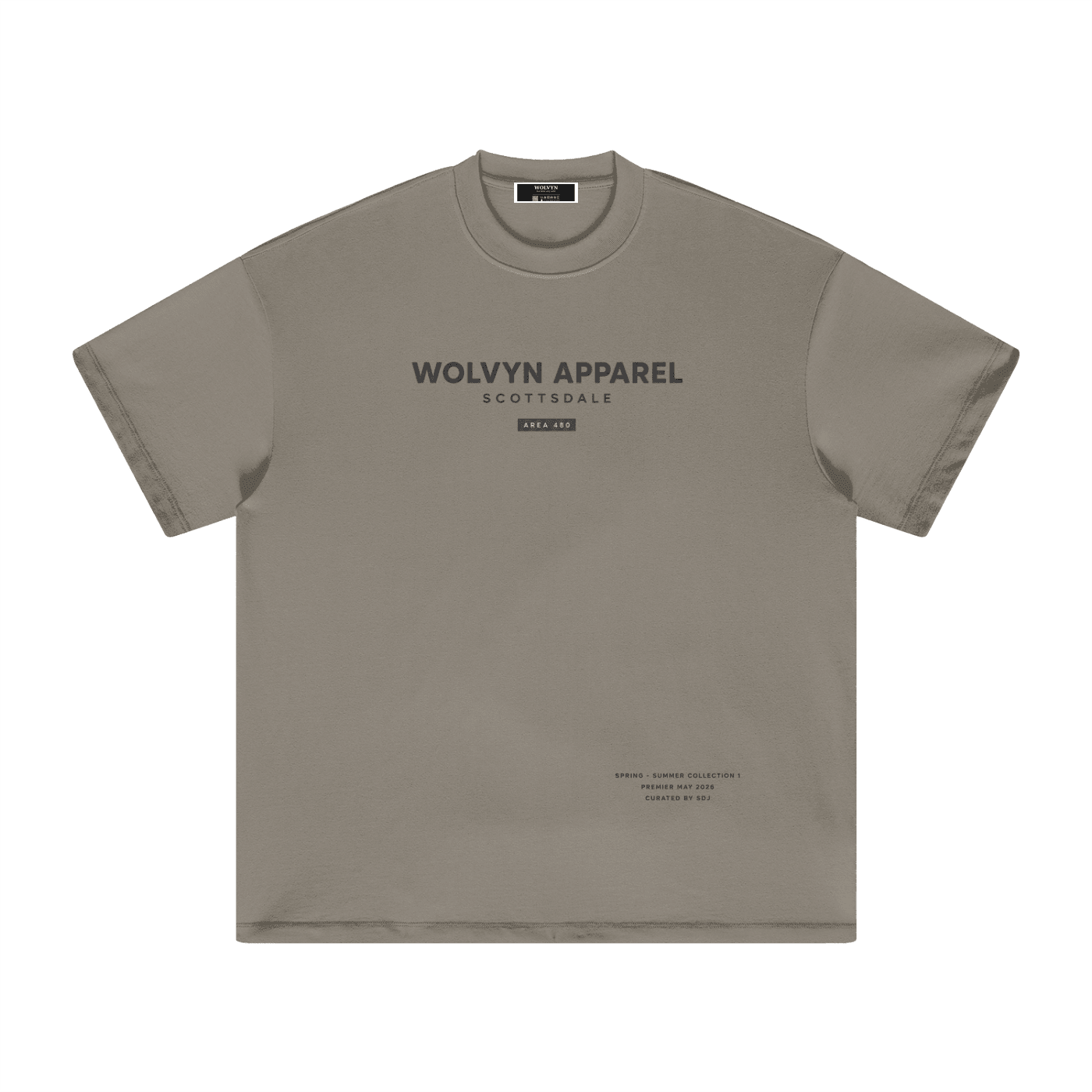 Wolvyn Apparel "Elevated" 305 GSM Earth Tone T-Shirt - Wolvyn Apparel