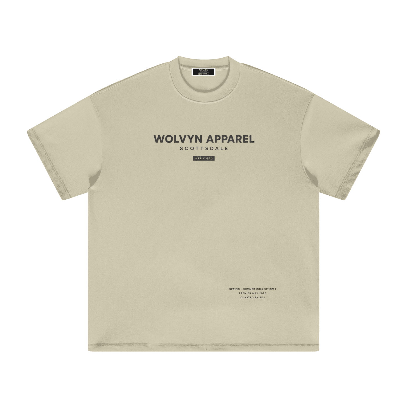 Wolvyn Apparel "Elevated" 305 GSM Earth Tone T-Shirt - Wolvyn Apparel