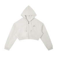 Wolvyn Apparel Essential Cropped Zip-Up Hoodie - Wolvyn Apparel