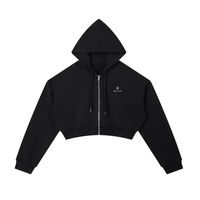 Wolvyn Apparel Essential Cropped Zip-Up Hoodie - Wolvyn Apparel