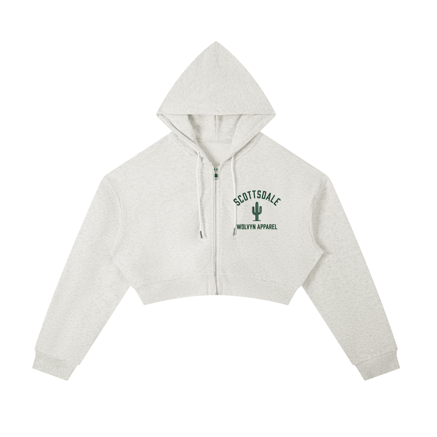 Wolvyn Apparel Essential Cropped Zip - Up Hoodie - Wolvyn Apparel
