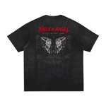 Wolvyn Apparel ‘Fallen Angel’ Vintage Washed Hand-Frayed T-Shirt - Wolvyn Apparel