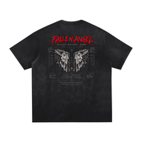 Wolvyn Apparel ‘Fallen Angel’ Vintage Washed Hand-Frayed T-Shirt - Wolvyn Apparel