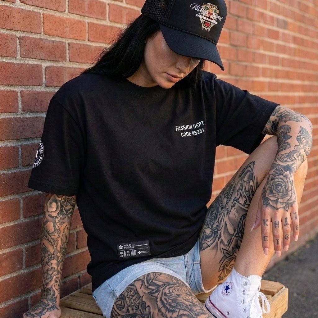 Wolvyn Apparel "Fashion Dept" 330 GSM Essential Heavyweight Cotton T-Shirt - Wolvyn Apparel