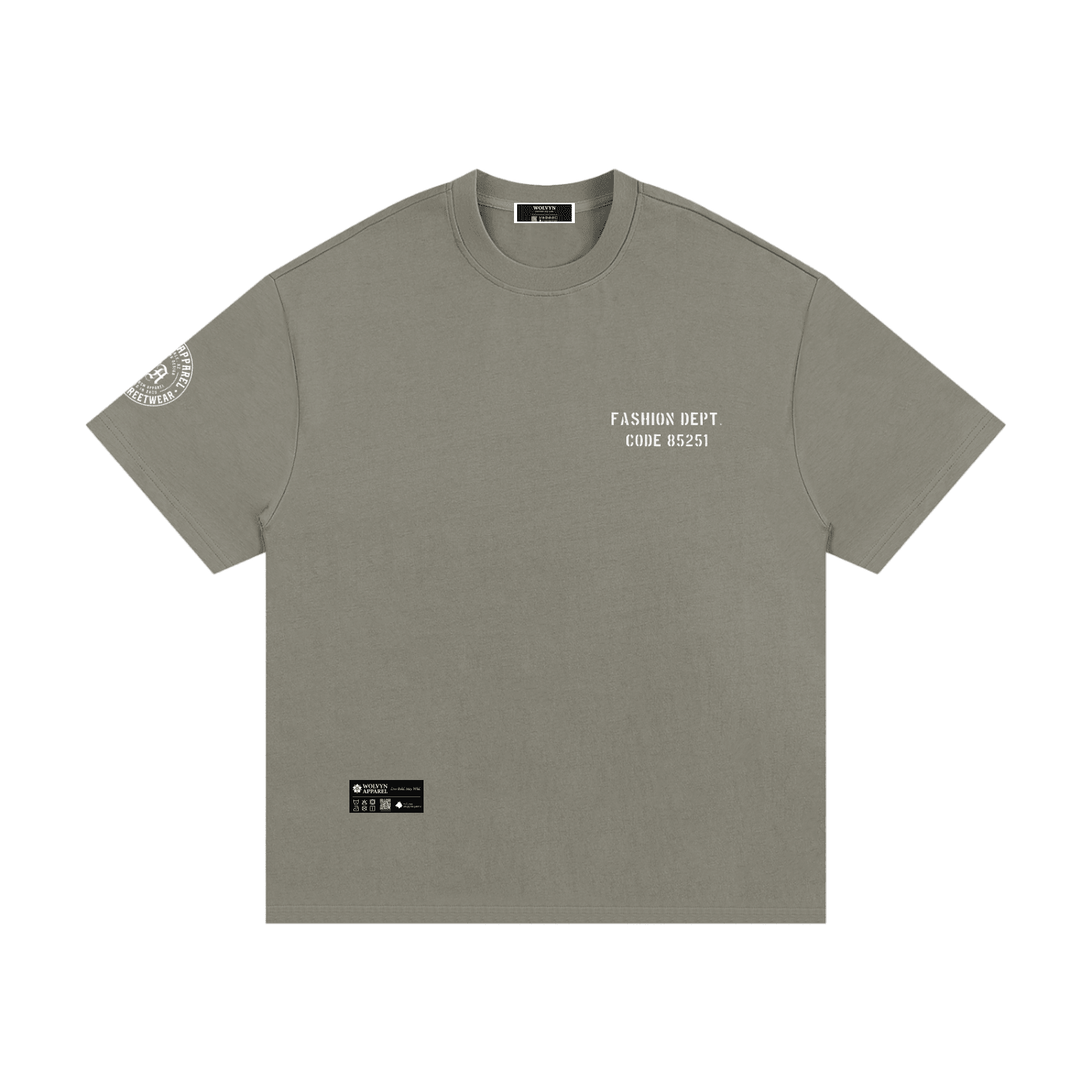 Wolvyn Apparel "Fashion Dept" 330 GSM Essential Heavyweight Cotton T-Shirt - Wolvyn Apparel