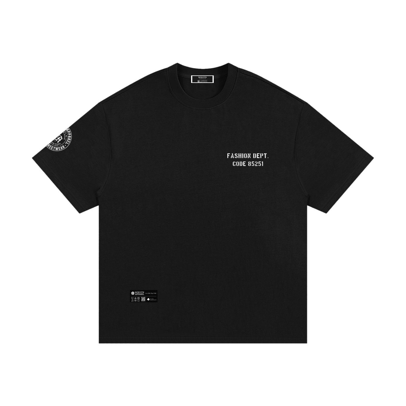 Wolvyn Apparel "Fashion Dept" 330 GSM Essential Heavyweight Cotton T-Shirt - Wolvyn Apparel