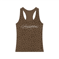 Wolvyn Apparel ‘Foudnations Script’ Women’s Leopard print Tank Top - Wolvyn Apparel