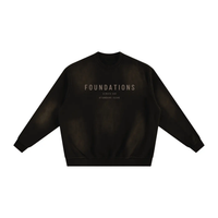 Wolvyn Apparel ‘Foundation 001’ Sunfade Fleeced Sweatshirt - Wolvyn Apparel