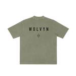 Wolvyn Apparel ‘Foundation 001’ Vintage Wash Drop Shoulder T-shirt - Wolvyn Apparel