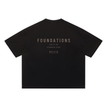 Wolvyn Apparel ‘Foundations 001’ Unisex Sun Fade Distressed Boxy T-Shirt - Wolvyn Apparel