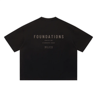 Wolvyn Apparel ‘Foundations 001’ Unisex Sun Fade Distressed Boxy T-Shirt - Wolvyn Apparel
