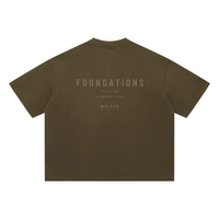 Wolvyn Apparel ‘Foundations 001’ Unisex Sun Fade Distressed Boxy T-Shirt - Wolvyn Apparel
