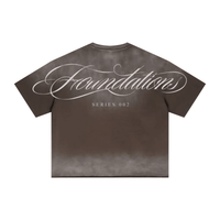 Wolvyn Apparel ‘Foundations 002’ 280GSM Men's Double Yarn Vintage Spray Washed Boxy T-Shirt - Wolvyn Apparel