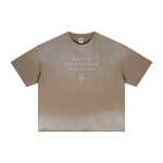 Wolvyn Apparel ‘Foundations 002’ 280GSM Men's Double Yarn Vintage Spray Washed Boxy T-Shirt - Wolvyn Apparel
