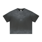 Wolvyn Apparel ‘Foundations 002’ 280GSM Men's Double Yarn Vintage Spray Washed Boxy T-Shirt - Wolvyn Apparel