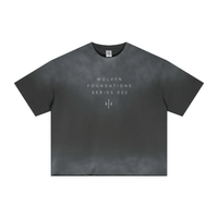 Wolvyn Apparel ‘Foundations 002’ 280GSM Men's Double Yarn Vintage Spray Washed Boxy T-Shirt - Wolvyn Apparel