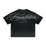 Wolvyn Apparel ‘Foundations 002’ 280GSM Men's Double Yarn Vintage Spray Washed Boxy T-Shirt - Wolvyn Apparel