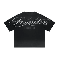 Wolvyn Apparel ‘Foundations 002’ 280GSM Men's Double Yarn Vintage Spray Washed Boxy T-Shirt - Wolvyn Apparel