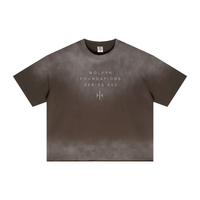 Wolvyn Apparel ‘Foundations 002’ 280GSM Men's Double Yarn Vintage Spray Washed Boxy T-Shirt - Wolvyn Apparel