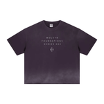 Wolvyn Apparel ‘Foundations 002’ 280GSM Men's Double Yarn Vintage Spray Washed Boxy T-Shirt - Wolvyn Apparel
